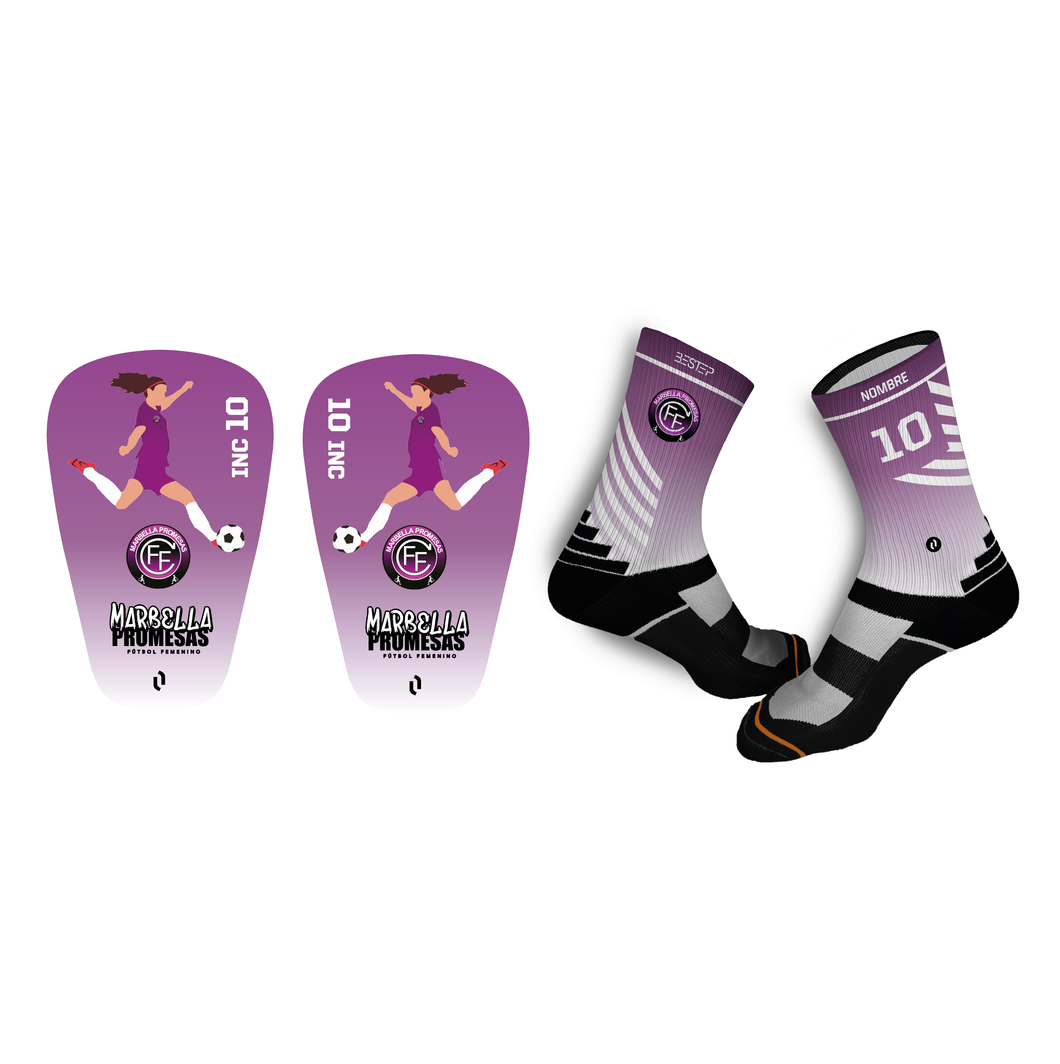 Pack: Espinilleras Mini y Calcetines