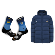 Cargar imagen en el visor de la galería, Pack: Calcetines Personalizados y Abrigo Aravaca Basket
